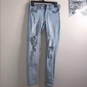American Eagle Super Stretch Ripped Jeans